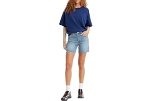 Levi's 501 Mid Thigh Short en Denim Femme
