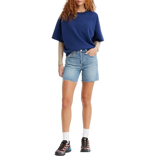 Levi's Shaping Bermuda Court Denim Femme - Short En Jean Confortable Et Sculptant