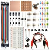 Diyotlab Breadboard Temel Elektronik Eğitim Seti, 83 Par&ccedil;a, LED, Transist&ouml;r, Diren&ccedil;, Sens&ouml;r, Jumper Kablo ile Devre Kurma Kit