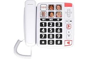 MOBIHO ESSENTIEL La FixMob 4G + swissvoice 1110 Innovation Mobiho Conviendra à Quelqu'un Qui Veut Un Appareil Fixe en GSM Senior avec Photos Contacts directs, Son Extra Fort. Telephone DEBLOQUE.