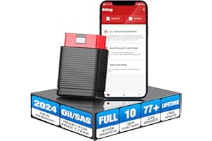KINGBOLEN Fonctions OBD-II Mini Diagnostic Auto Complet des Systèmes Français, EDIAG, Huile + SAS Reset, Lecteur de Code, adaptés Andriod/iOS