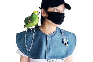 YUEHUAMECH Yumech Perroquets Épaule La Formation de Protection Épaule Cape Protecteur avec 2 Boucles Pet Bras Merde Châle Épaule pour Animaux de Compagnie Pad Couche Stand De Châle pour Perruches