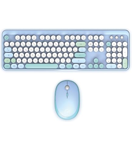 Clavier Sans Fil Ultra-fin Blanc Avec Souris - Ensemble Portable 2,4 GHz Pour PC, Tablette Et Téléphone - 8