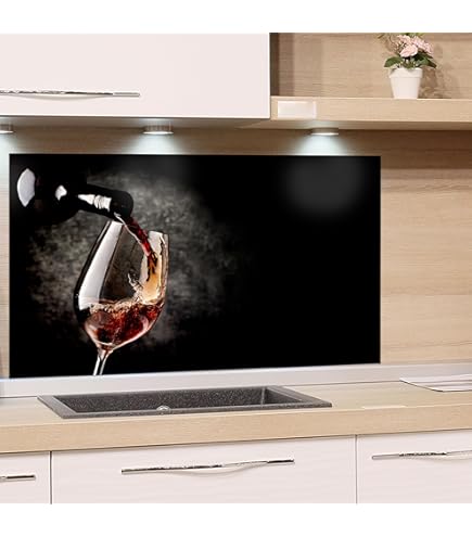 Glas Küchenrückwand 100x50cm - Spritzschutz Mit Herz Design Grau