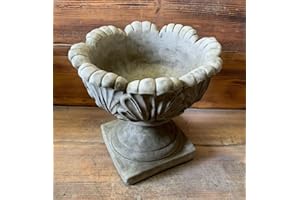J AND L STONE ORNAMENTS STONE GARDEN TRADITIONAL URN VASE PLANT POT GARDEN ORNAMENT