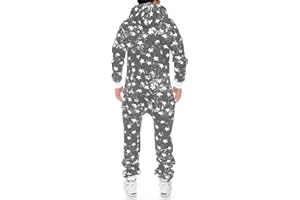 Crazy Age Jumpsuit Strampler Ganzkörperanzug Overall Sternen Kuschelig Warm