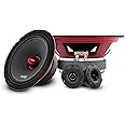 DS18 PRO-X8.4BMPK Mid and High Complete Package - Includes 2X Midrange Loudspeaker 8" and 2X Aluminum Super Bullet Tweeter 1" Built In Crossover - Door Speakers for Car or Truck Stereo Sound System