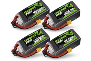 OVONIC Batteria Lipo 4s 80C 850mAh 14.8V con XT30 per RC Aereo Quadcopter Elicottero FPV Racing Drone (4 pezzi)