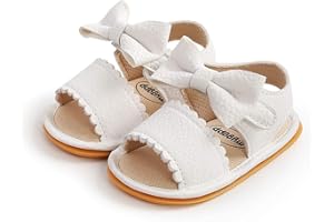 Siyova Scarpe Neonata Sandali Princess Bowknot carino Neonata Scarpe Primi Passi con Suola Morbida PU Antiscivolo Principessa Bambina Scarpine da Casual Passeggio Bimba