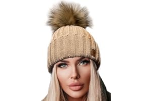 4sold Winter Cristallo Più Grande Pelliccia Pom Pom invernale di lana Berretto Delle Signore Delle Donne Beanie hat Pera Sci Snowboard di moda