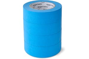Amazon Basics målartejp 3,6cm x 55m, förpackning med 4 rullar