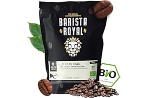 ‎BARISTA ROYAL BARISTA ROYAL Organic Coffee Beans 1 kg "Café Libertad" Fresh Coffee Beans from Papua New Guinea 100% Arabica Coffee Whole Beans Ideal for Fully Automatic and Filter Machine