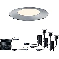Paulmann 939.49 Outdoor Plug & Shine Floor Mini 3er-Ergänzungsset IP65 3000K 3x2,5W 24V 93949 LED Bodeneinbauleuchte…