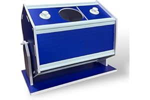 The Laser Factory Tombola Raffle Ticket Spinner Drum (Blue)- For Spinning Tombola, Bingo, Lotto and Raffle Tickets – Great for Christmas/Summer Fete Games and Charity Fundraisers *Assembly Required*
