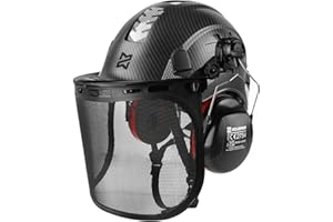 HEARMOR Mervex Forest Air Casque de protection ABS pour les postes de travail haut dans le domaine forestier Certification EN12492 Réussi EN397 Absorption des chocs et résistance à la pénétration Test