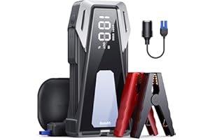 BUTURE VAC Arrancador de Coches 4000A, 12V Arrancador de Baterias de Coche(AII Gas o hasta 10L Diesel), 23800mAh Arrancador Coche Portatil con Pantalla LCD, Linterna LED, Función de Arranque Forzado