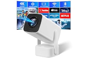 Mini Vidéoprojecteur Portable,SEPYMP Projecteur 4K, Enceinte Indépendante 5 Watts, HD 1080P, 350 ANSI, Android 11, Electric Focus,Auto Verticale Keystone,Pré-installé Youtube, Netflix
