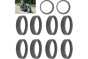 BIGLKNM Lot de 10 joints d'échappement pour Harley, en maille d'acier graphite conique pour la plupart des motos Harley Davidson Touring Sportster Dyna Softail Evo à partir de 1984