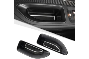 BIBIBO Poignée intérieure de gardien de voiture pour Seat Leon MK3 5F ST FR/Cuprα Leon, boîte de rangement, organisateur de rangement de voiture original intérieur avec tapis antidérapant (2 pièces)