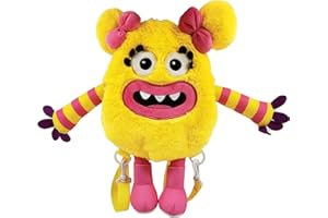 CYP BRANDS MOMONSTERS Mochila Peluche 35 cm Hihi, Colore Giallo, Estándar, MC-103-MM