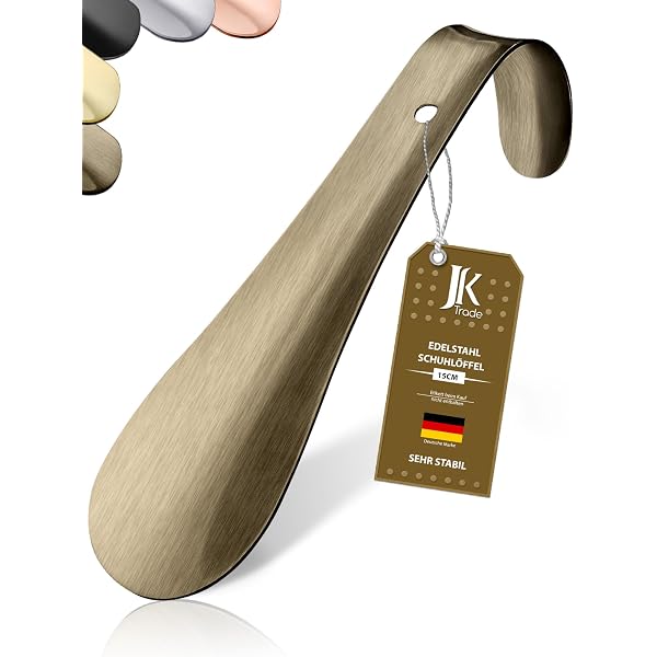 Chausse-Pied Long 42cm Acier Inoxydable JK Trade - Enfilage Aisé Debout