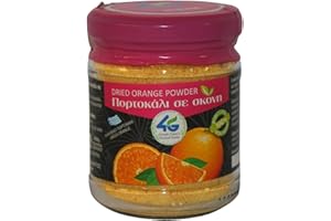 4G GREEK GAEA'S GLOBAL GATE 4G – Poudre d’Orange Séchée au Soleil, 100 % Naturelle et Sans Additifs, Pour Recettes, Infusions & Pâtisserie – 2×80 g (Total : 160 g)