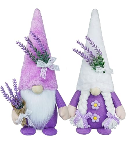 2 Coppie Di Gnomi Pasquali Con Orecchie Da Coniglio – Decorazioni Da Tavolo In Tessuto, 22 Cm, Per Casa E Ufficio