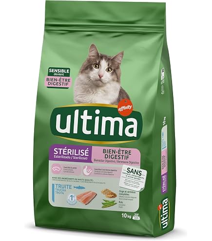 Ultima Expert - Comida Húmeda Para Gatos Esterilizados, Cuidado Del Tracto Urinario, Pack De 11 Sobres (4x70g)