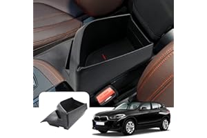 ‎LFOTPP LFOTPP Improved Glove Box Armrest Centre Armrest Storage Box Container Tray for X1 F48 / X2 F39 2016-2019 Left Hand Drive, Armrest Storage Box (Black)