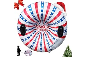 SHENGRUILI Luge Gonflable,Luge Gonflable avec Poignées,Luge Robuste pour Enfants et Adultes,Traîneau À Neige Gonflable,Bouée à Neige idéal pour Les Sports d'hiver en Plein Air