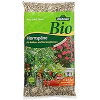 Dehner Bio Hornspäne mit Langzeitwirkung, für Balkon- und Gartenpflanzen, 2.5 kg, für ca. 25 qm