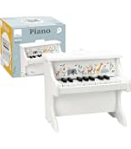 Piano électronique Enfant Vilac En Bois - 25 Touches, Partitions Incluses, Jouet éducatif Musical Dès 3 Ans
