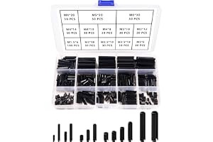 YIXISI 460 Stycken 13 Storlekar M1.5 / M2 / M2.5 / M3 / M4 / M5 / M6 Roll Pins Sortiment Set, Split Spring Dowel, Rullstift I
