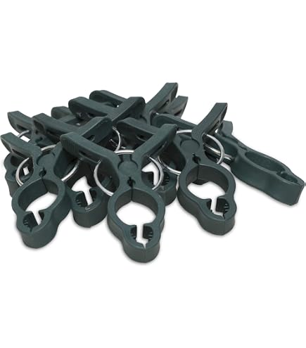 Mini Pinces Pour Plantes - Lot De 15 Clips Verts - Support Pour Orchidées, Jeunes Pousses, Treillis (jusqu'à 14 Mm)