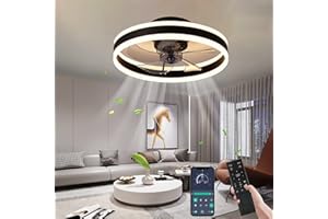 ‎YOCOMO YOCOMO Deckenventilator mit Beleuchtung Ventilator Deckenleuchte Leise Moderne led Deckenventilator Licht Mit Fernbedienung Timer Für Wohnzimmer Schlafzimmer Esszimmer
