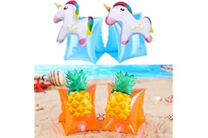 GiantGo Inflatable Armbands for Kids Aged 3-6, Arm Band Swim Trainers, Pool Arm Floatie Sleeves Floater Tube Water Wings Swimming Aid Children's Float Armlets
