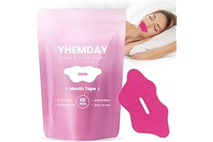 Yhemday Munband För Sömn Antisnarkningsmunremsor 60 Stycken Rosa, Minskar Snarkning Och Främjar Näsandning, Antisnarkningsanordning För Både Män Och Kvinnor Med Mjuk Självhäftande Sömnstödstejp
