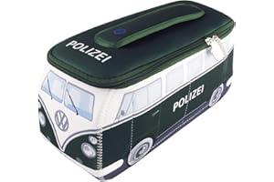 BRISA VW Collection - Volkswagen Neopren Universal-Schmink-Kosmetik-Kultur-Reise-Apotheke-Tasche-Beutel im T1 Bulli Bus Design