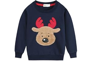 Little Hand Jungen Pullover Sweatshirt Kinder Warme Weihnachtspullover Weihnachtsmann Puli 2-7 Jahre