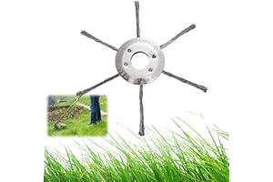 LUMOOM Stahldraht Freischneider, Unkrautbürste für Rasentrimmer, 180mm Stahldraht Rasentrimmerkopf, für Garten Effektive Moosentfernung und Unkraut (6 Köpfe)