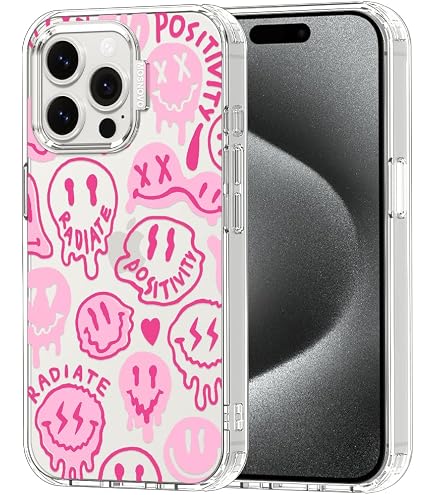 MOSNOVO Magnetische Hülle Für IPhone 15 Pro – 3m Militärstandard-Schutz, MagSafe-kompatibel, Stoßfest, Transparent-schwarz