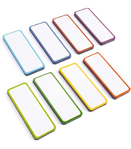 thumbnail image 2 of 60 PCS Magnetic Strips, Writable 60X20mm, Dry Erase Labels For Whiteboard, Magnetic Board 2 of 12