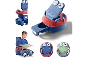 YARDIN Kinder-Töpfchen Kindertoilette Toilettensitz, Babytopf Übungstöpfchen mit Handgriffen, Toilettentrainer für Kinder ab 1 jahr, Kinderfreundliches Design mit Anti-Rutsch-Funktion（Blau, Typ A）