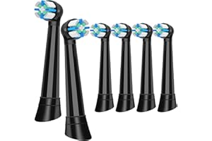 SUGODAEU iO Series Toothbrush Heads Compatible with Oral B iO 2/3/4/5/6/7/8/9/10,Gum Care Toothbrush Heads for Teeth & Gum Protection,Black