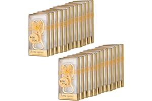 DADEA 24 apribottiglie dorati, per feste di compleanno, 80° anniversario, per gli ospiti, per feste di compleanno, regali e decorazioni (80, 24 pezzi)