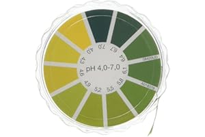 Camlab 1138820 papier spécial Indicateur, PH 4.0–7.0, bobine de 5 m X 7 mm