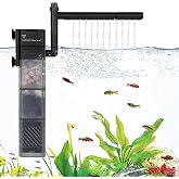 Hygger 5 in 1 Aquarium Internal Filter Fish Tank Filter, 15W Submersible Filter for Small Aquariums for 30-45 Gallon Tank Aqu