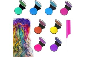 Landrain 8 sztuk tymczasowych kredek do włosów dla dziewcząt, zmywalne farby do włosów dla dzieci