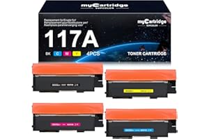 myCartridge SUPCOLOR Compatibile Per HP 117A Toner per Toner HP Color Laser MFP 179fnw per Toner HP Color Laser MFP 178nw per 150nw Toner 117A Toner W2070A W2071A W2072A W2073A 4-Pack