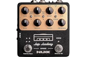 NUX NGS6 Amp Academy - Stomp Box Modellatore di amplificatori, nero